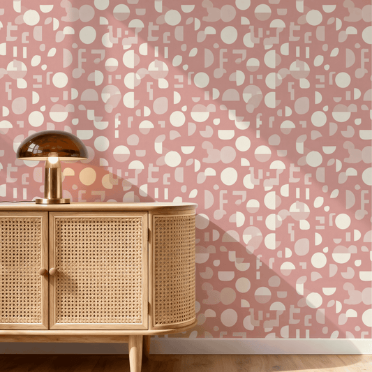 Salmon Geometry Wallpaper