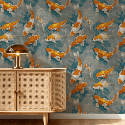 Golden Ripples Wallpaper