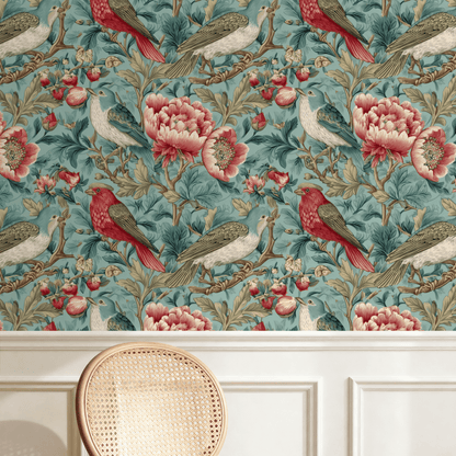 Pastel Songbird Wallpaper