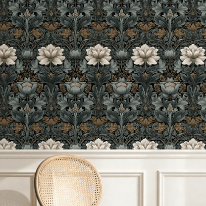 Slate Thistle Wallpaper