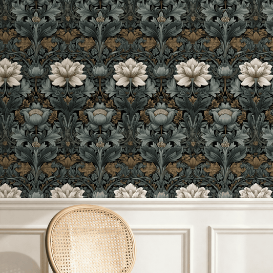 Slate Thistle Wallpaper