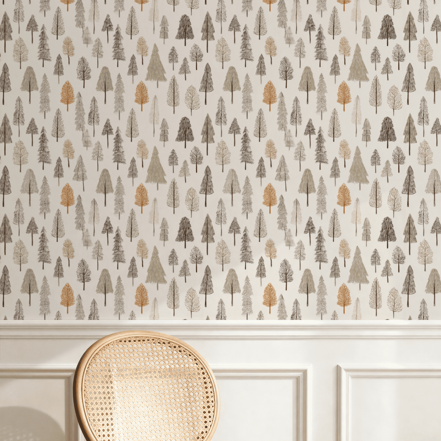 Rustic Evergreen Wallpaper