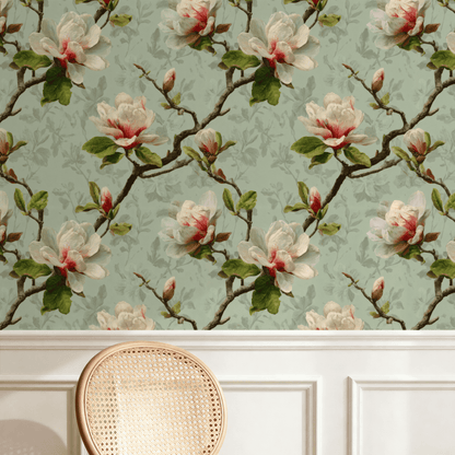 Celadon Branch Wallpaper