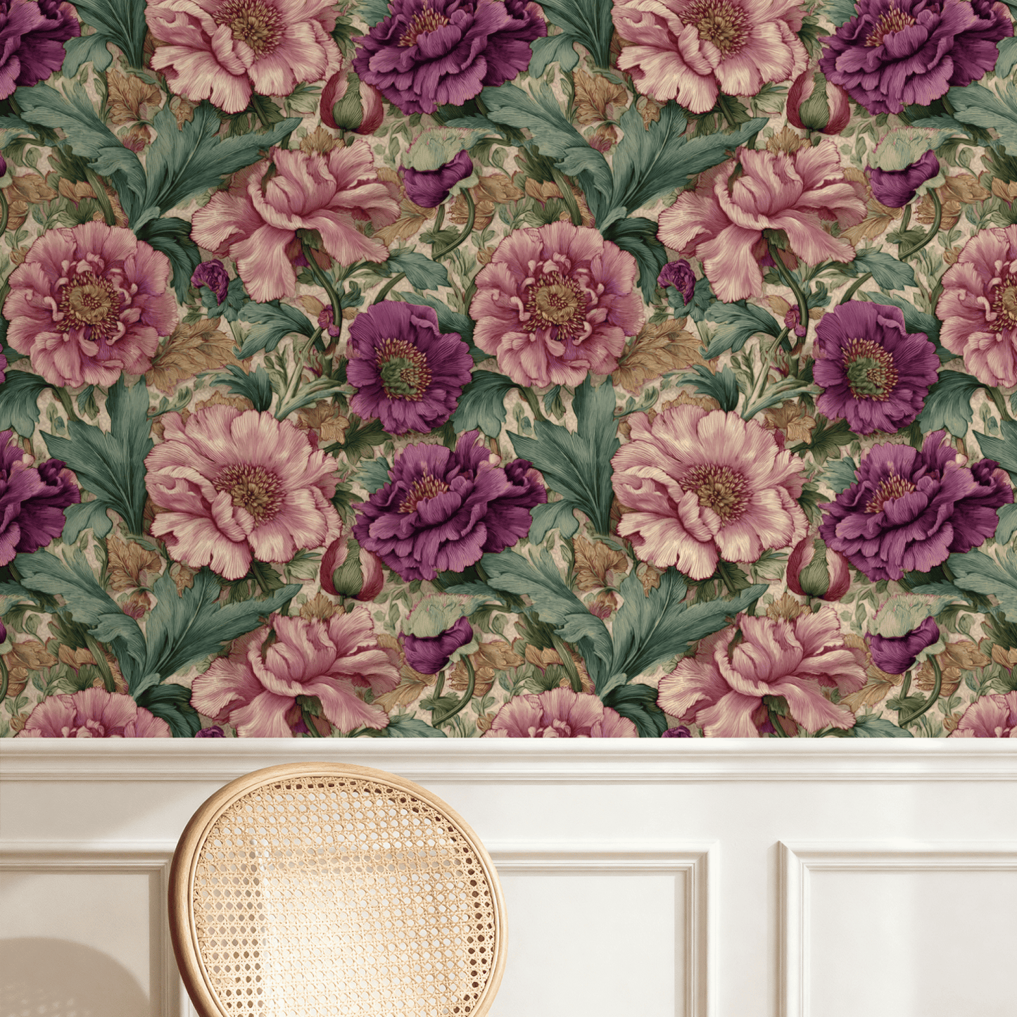 Rosy Tapestry Wallpaper
