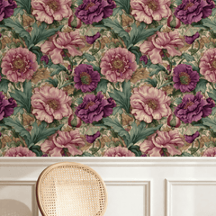 Plum Tapestry Wallpaper