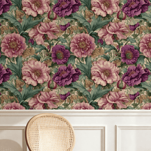 Plum Tapestry Wallpaper