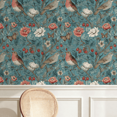 Raspberry Thrush Wallpaper