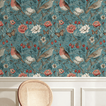 Vintage Songbird Wallpaper
