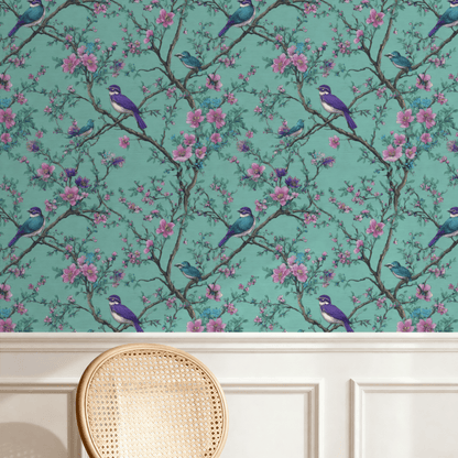 Violet Warbler Wallpaper