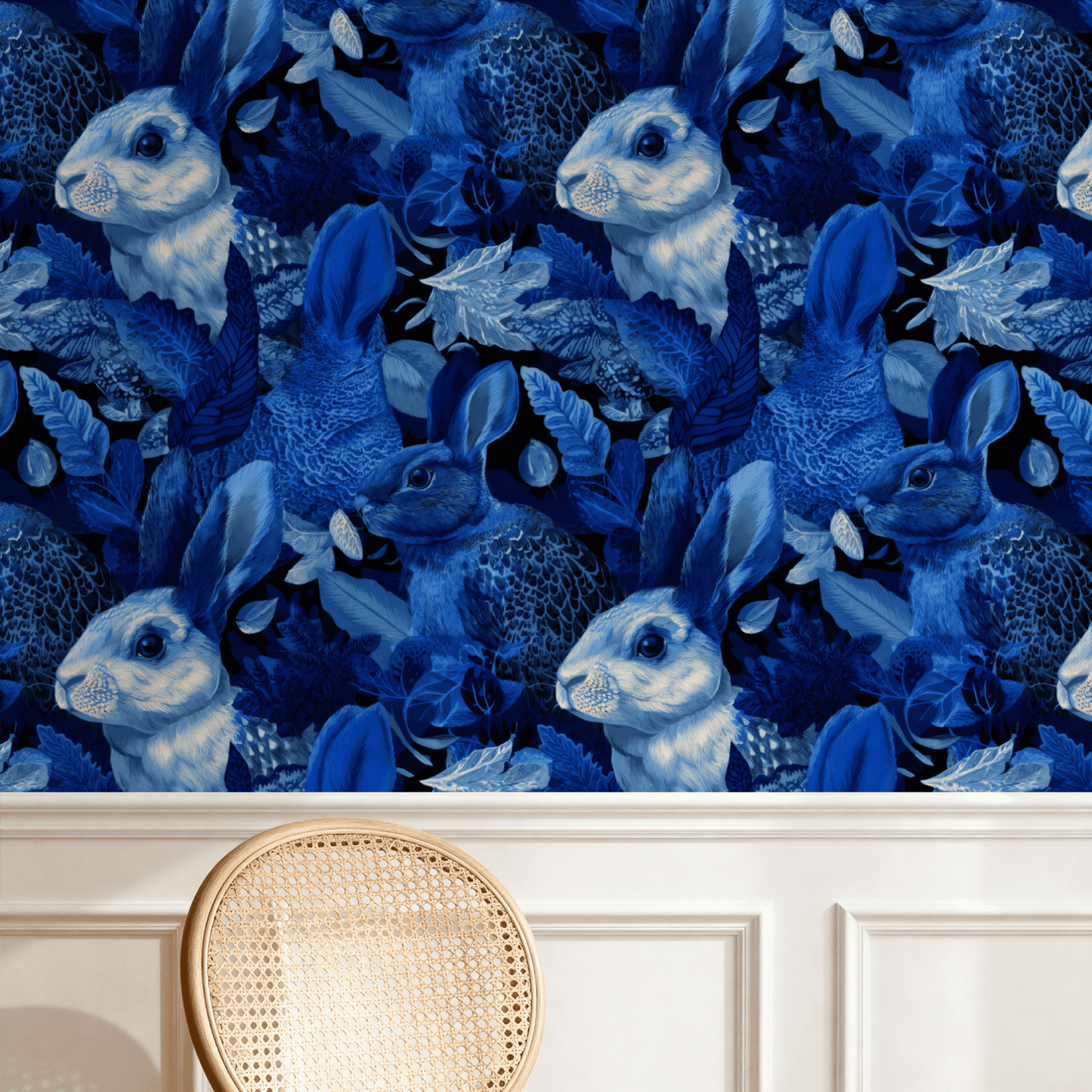 Cerulean Hare Wallpaper