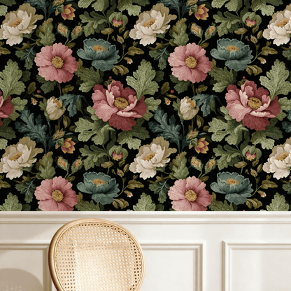 Majolica Bloom Wallpaper