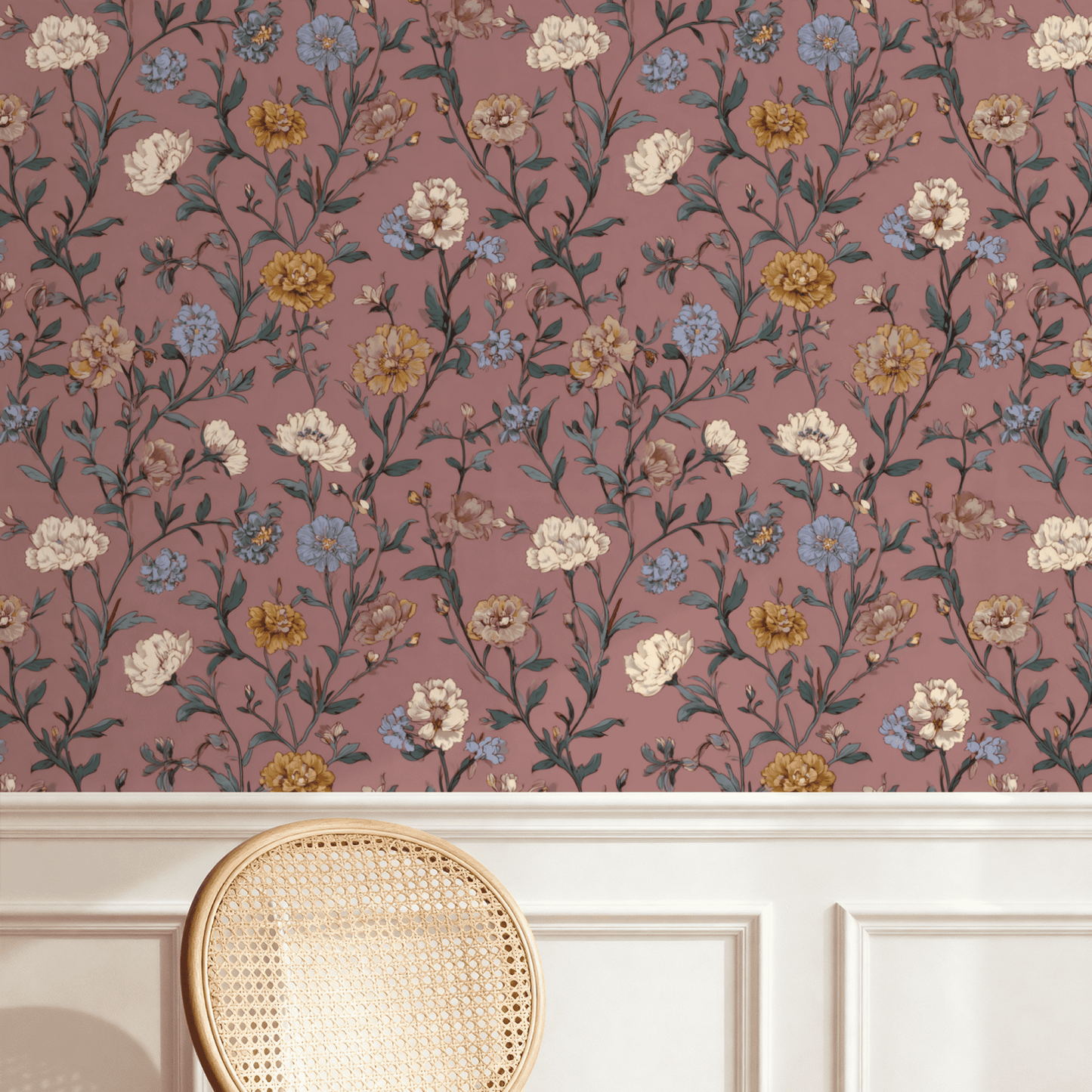 Rosaline Majolica Wallpaper