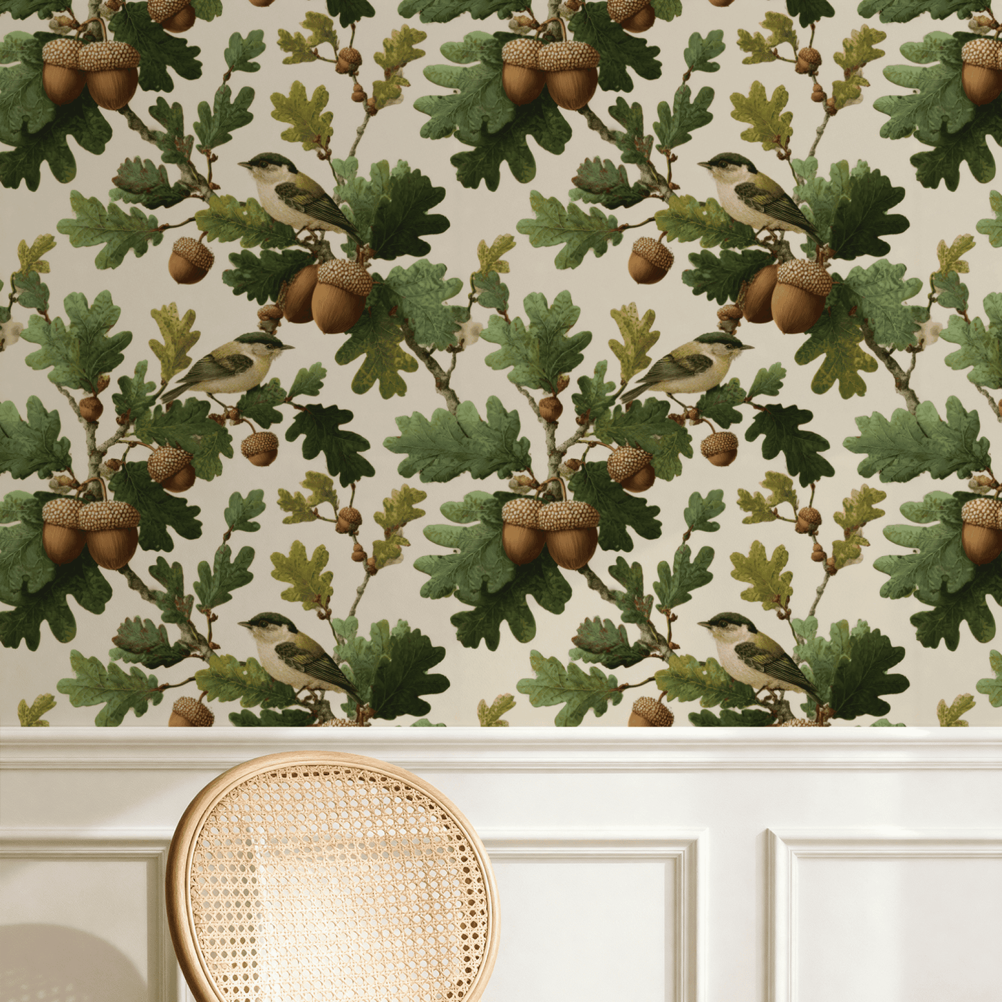 Verdant Acorn Wallpaper