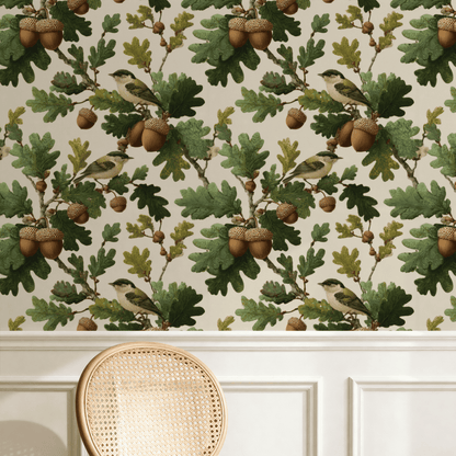 Verdant Acorn Wallpaper