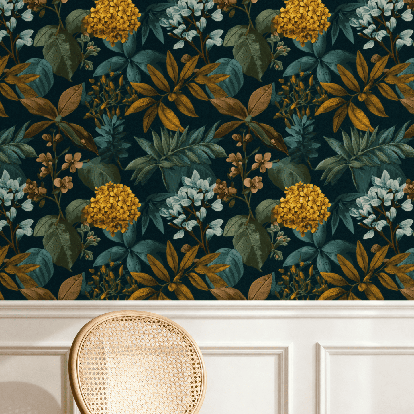 Golden Etching Wallpaper