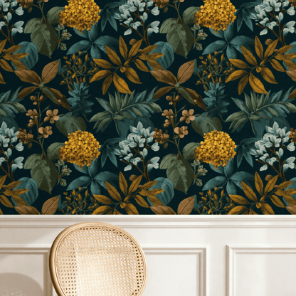 Golden Etching Wallpaper