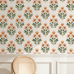Folk Rose Wallpaper