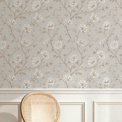 Sepia Peony Wallpaper