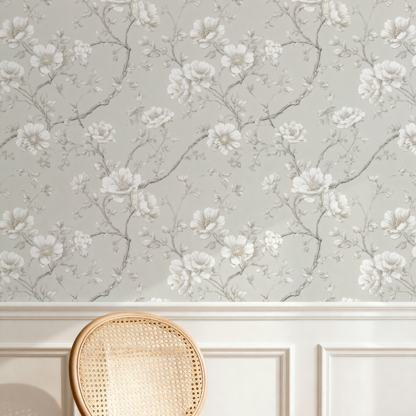 Sketchy Floral Wallpaper