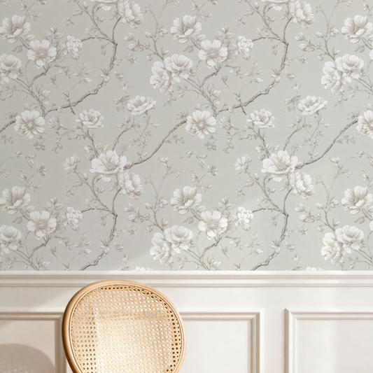 Sketchy Floral Wallpaper