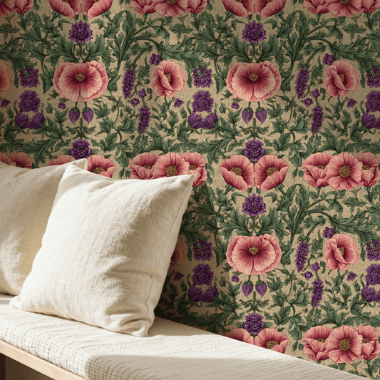 Rosy Clover Wallpaper