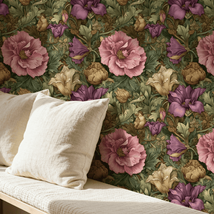 Rosy Verdant Wallpaper