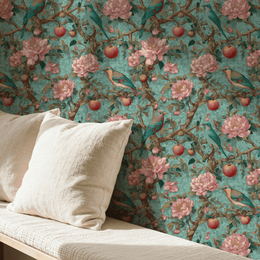 Azure Peony Wallpaper