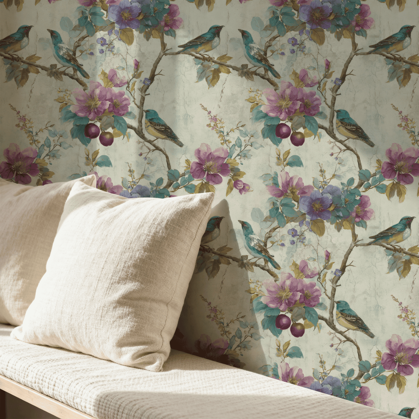 Lilac Orchard Wallpaper