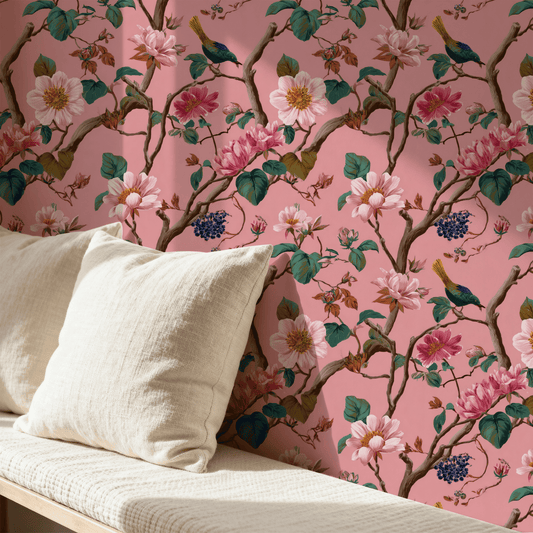 Roseate Branch Wallpaper