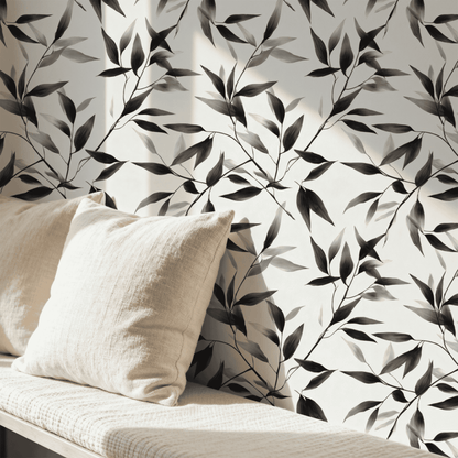 Greyscale Bamboo Wallpaper