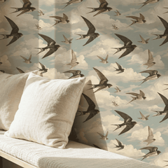 Sky Swallows Wallpaper