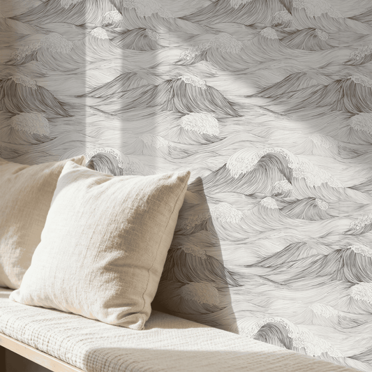 Monochromatic Swells Wallpaper