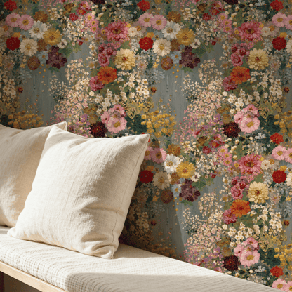 Textured Garden Wallpaper