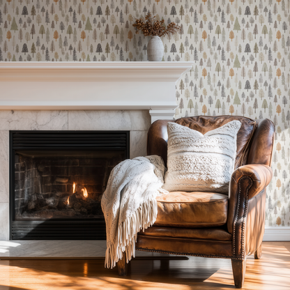 Rustic Evergreen Wallpaper