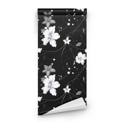 Roll of Monochrome Blossom large scale wallpaper