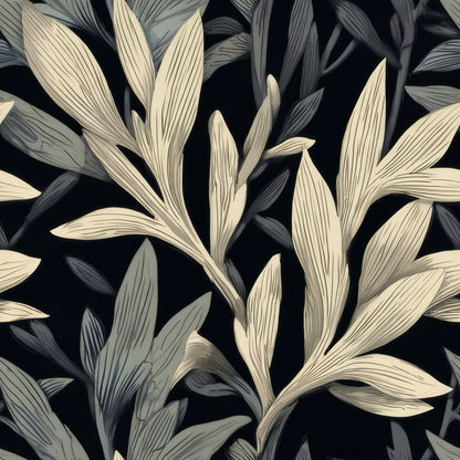 Moonlit Willow large scale wallpaper pattern repeat