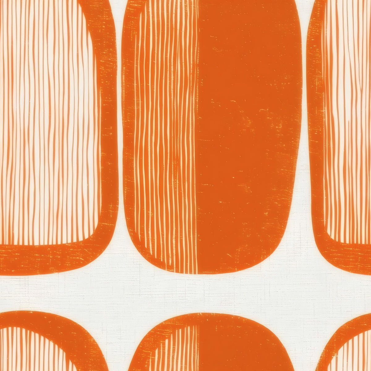 Orange Geometric large scale wallpaper pattern repeat