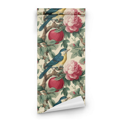 Roll of Orchard Birds large scale wallpaper