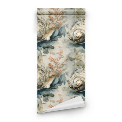 Roll of Oyster Shore large scale wallpaper