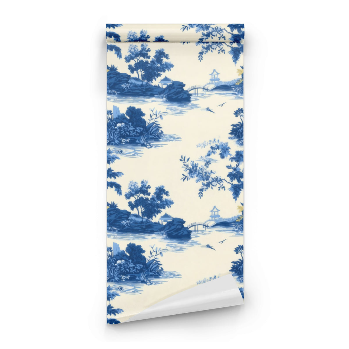 Roll of Pagoda Toile large scale wallpaper