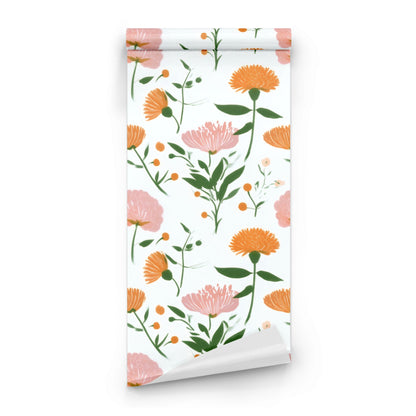 Roll of Painted Meadow large scale wallpaper