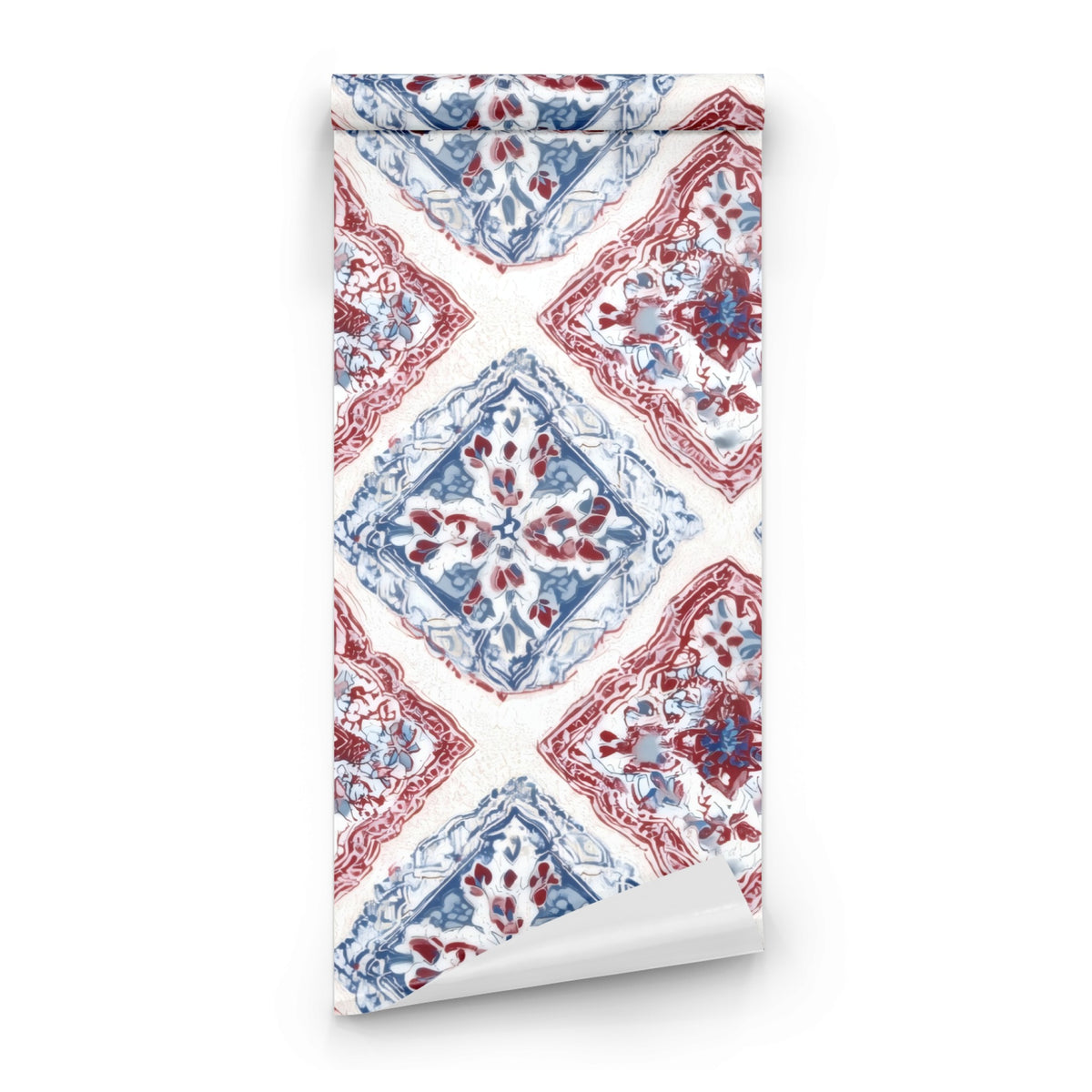Roll of Patchwork Tile large scale wallpaper