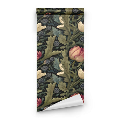Roll of Pink Tulip large scale wallpaper