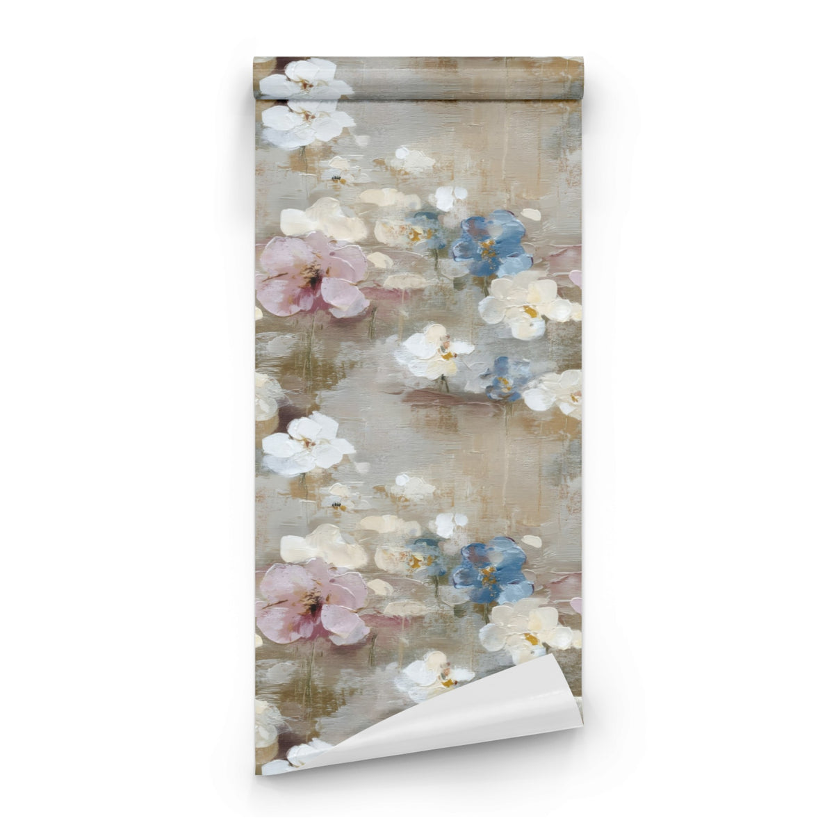 Roll of Plaster Petals large scale wallpaper