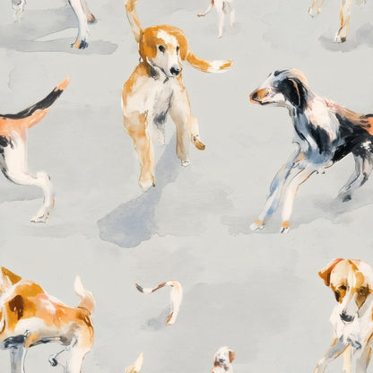 Playful Paws large scale wallpaper pattern repeat