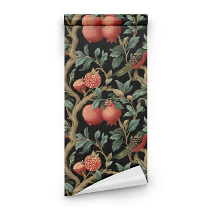 Roll of Pomegranate Perch large scale wallpaper
