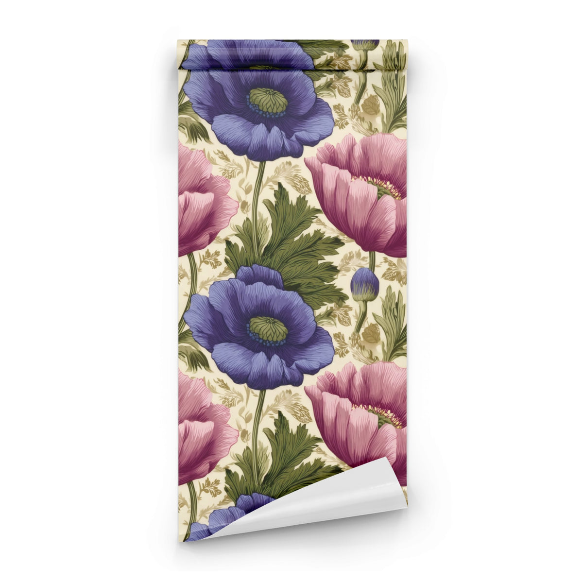 Roll of Poppy Anemone large scale wallpaper
