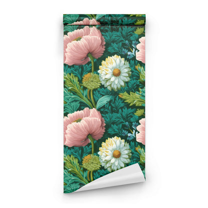 Roll of Poppy Thicket large scale wallpaper