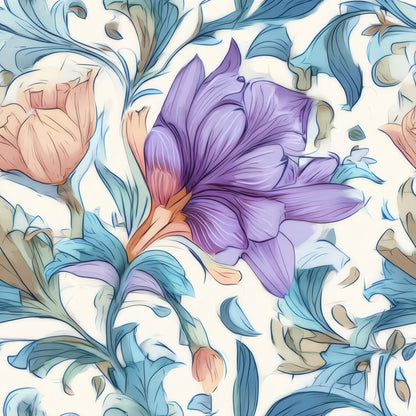 Powder Blossom large scale wallpaper pattern repeat
