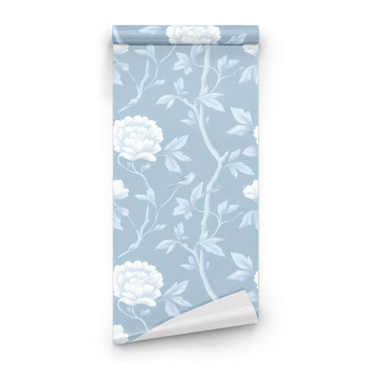 Roll of Powder Peony large scale wallpaper